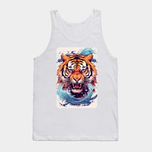Tiger and Waves Tank Top